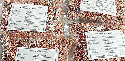 Stabilna dostawa srebrnych styków Nity bimetaliczne AgCu